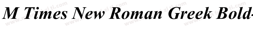 M Times New Roman Greek Bold字体转换